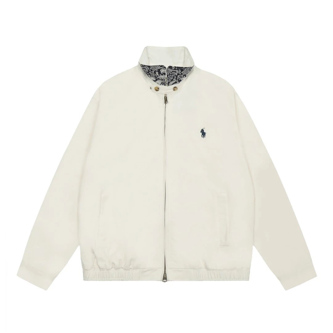 Polo Ralph Lauren Reversible Coach Jacket Off-White - 5