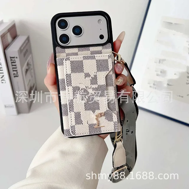 Louis Vuitton Phone Cases Card Holder Case with Adjustable Lanyard product detail image 5
