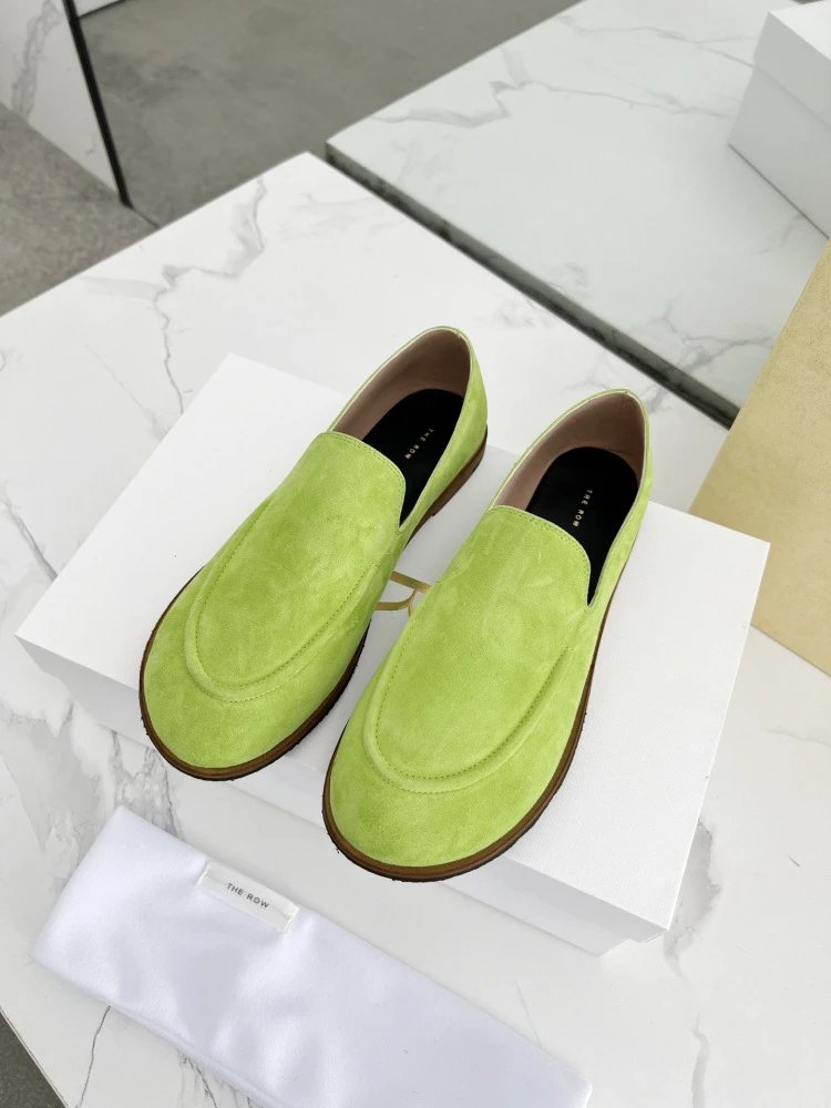 R Brand Suede Loafer Black Casual Shoes - 15