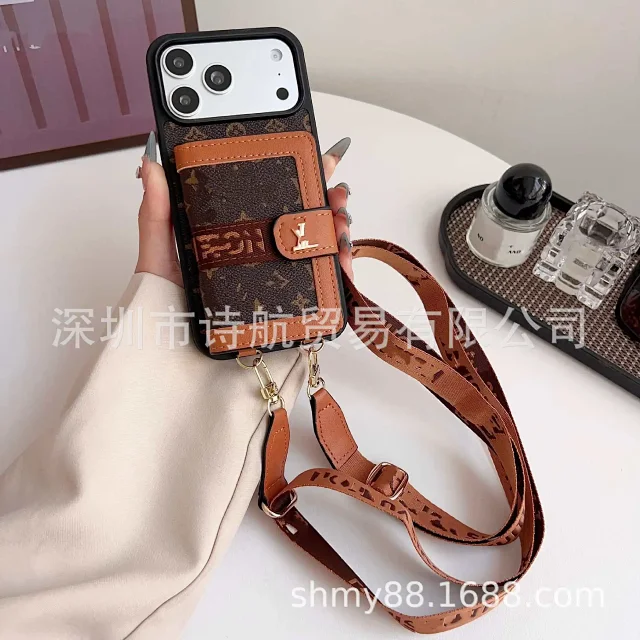 Louis Vuitton Phone Cases Card Holder Case with Detachable Crossbody Strap product detail image 6
