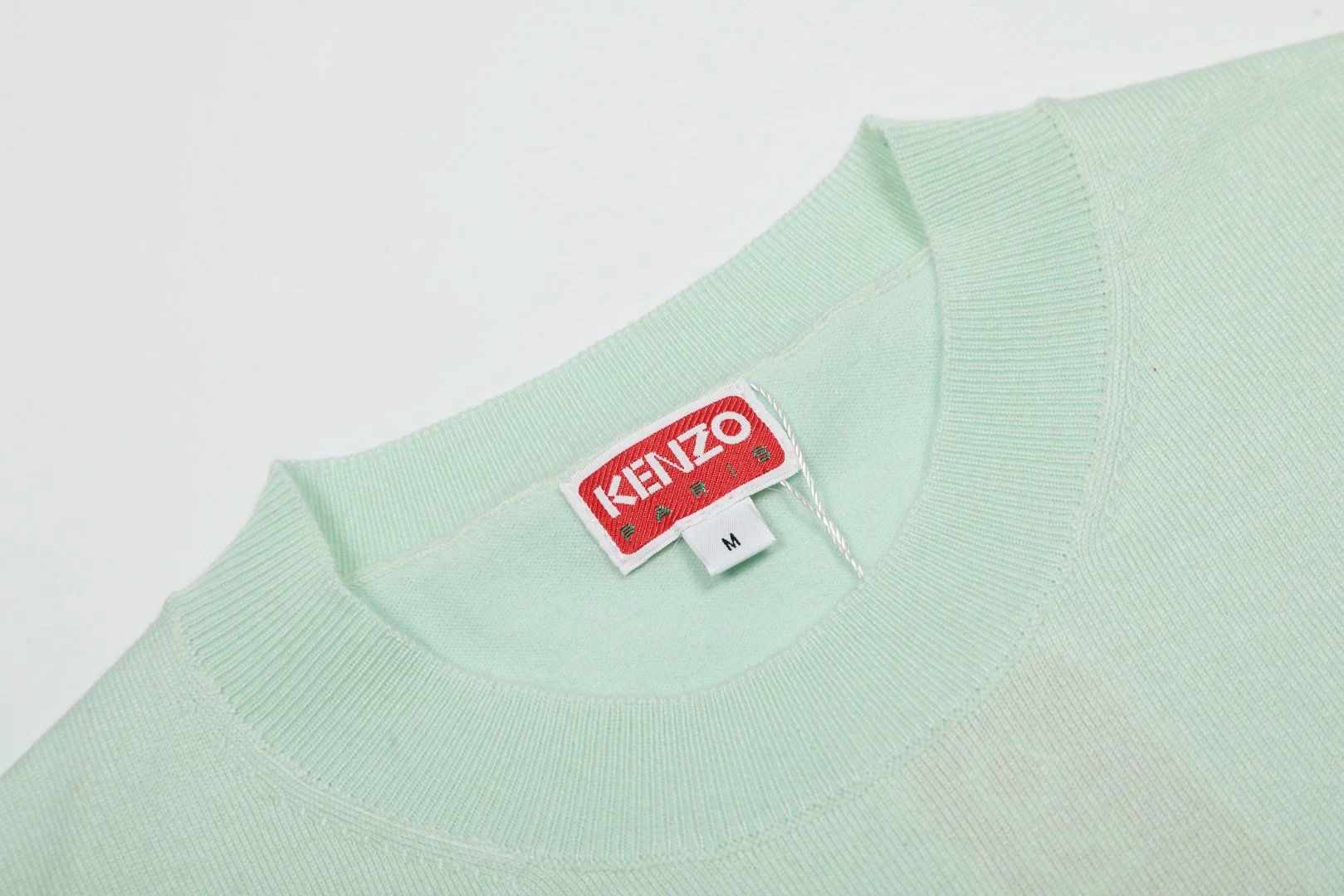 Kenzo Flower Embroidered Pink Cropped Knit Sweater - 17