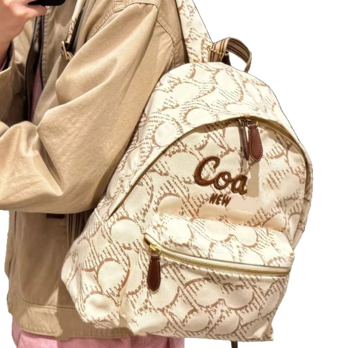 Coco New Backpacks Front Zip Pocket Backpack image 5