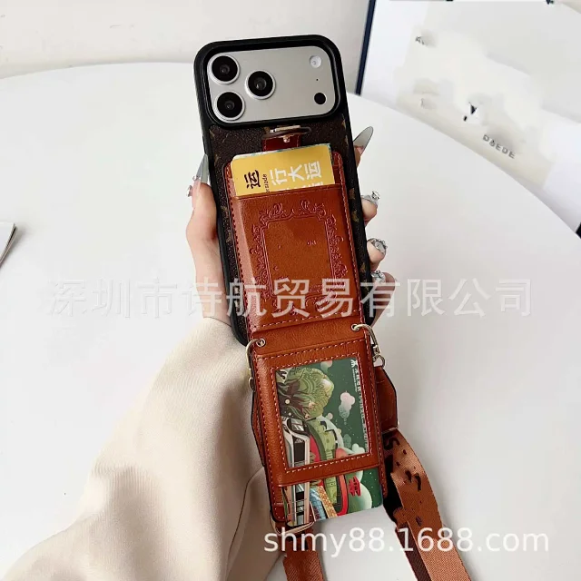 Unbranded Phone Cases Card Holder Case with Adjustable Crossbody Strap product detail image 12