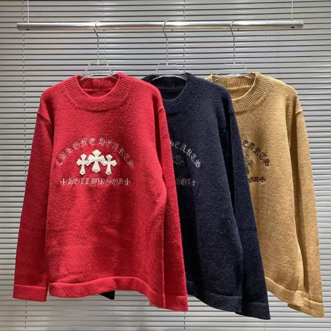 Saint Tears All-Over Print Knit Sweater Black - 3
