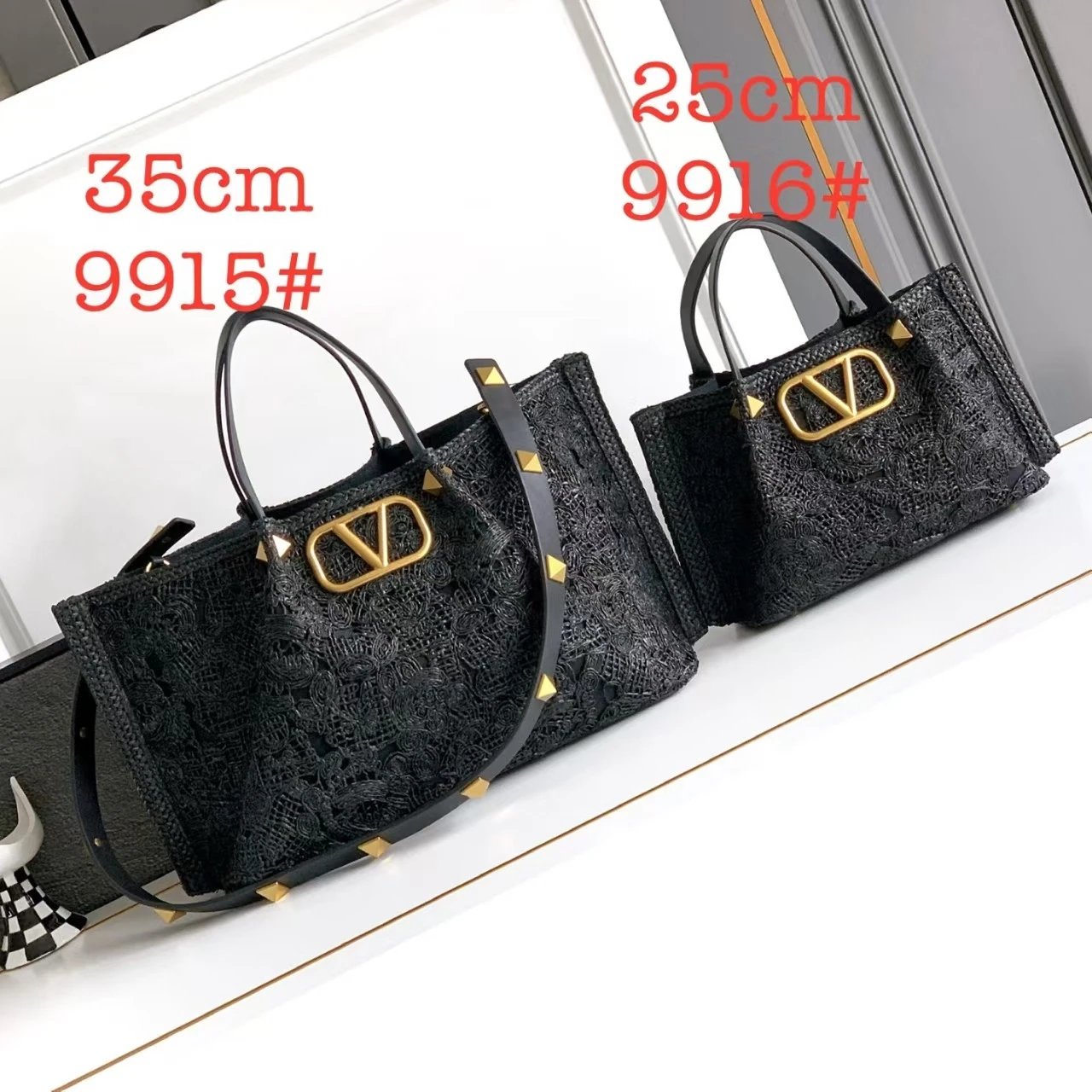 Unbranded Handbags Embroidered Woven Tote Bag image 3