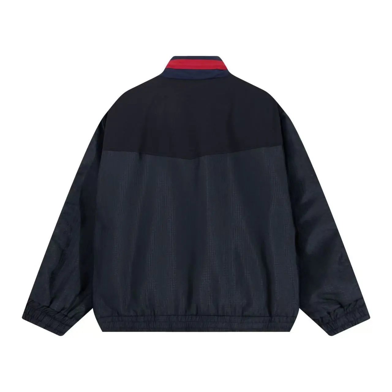 Gucci Sporty Windbreaker Jacket in Navy with Red-Green Web Stripes - 3