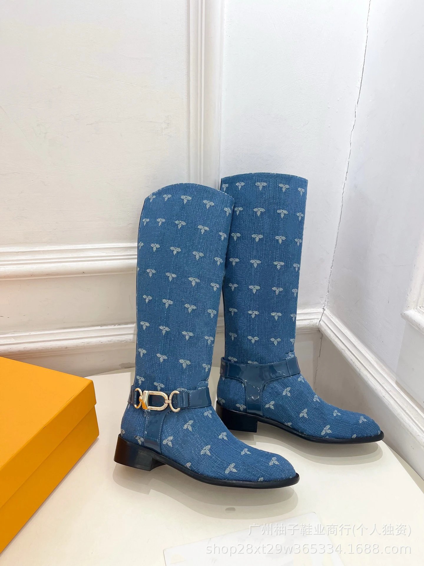 Loewe Anagram Buckle Knee Boots Black - 14
