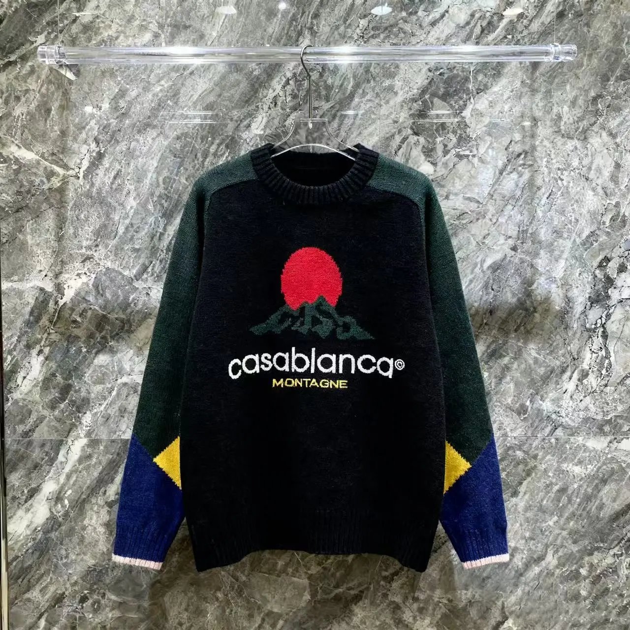 Casablanca School of Beautiful Embroidered Knit Sweater White - 5