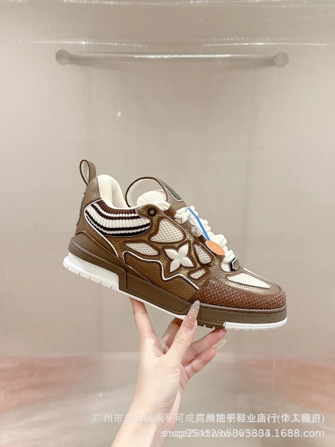 Off-White x Louis Vuitton Archlight Black Mesh Sneakers - 6