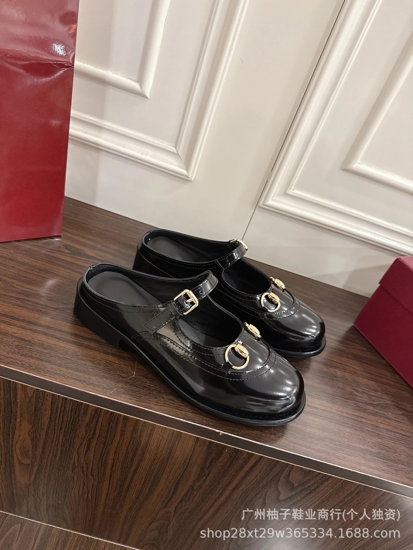 Gucci Horsebit Mary Jane Black Leather Shoes - 3