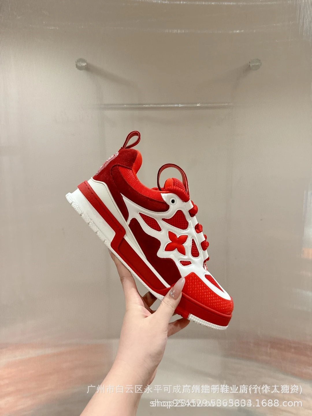 Off-White x Louis Vuitton Archlight Black Mesh Sneakers - 21