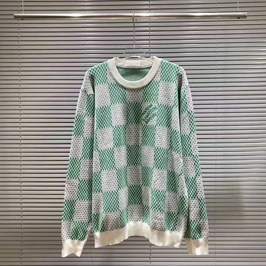 Off-White x Louis Vuitton Inspired Fuzzy Knit Sweater Black - 13