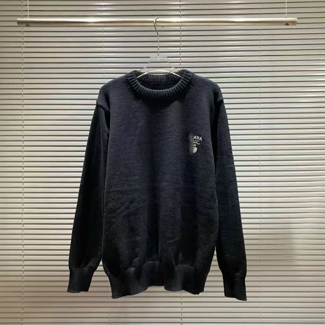 Prada Logo-Embroidered Ivory Knit Sweater - 8