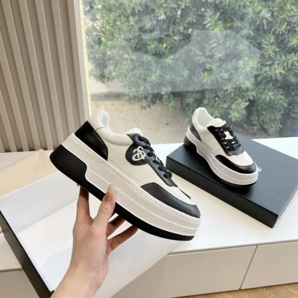 Chanel 22 Sneaker Black and White Chunky Sneakers - 1