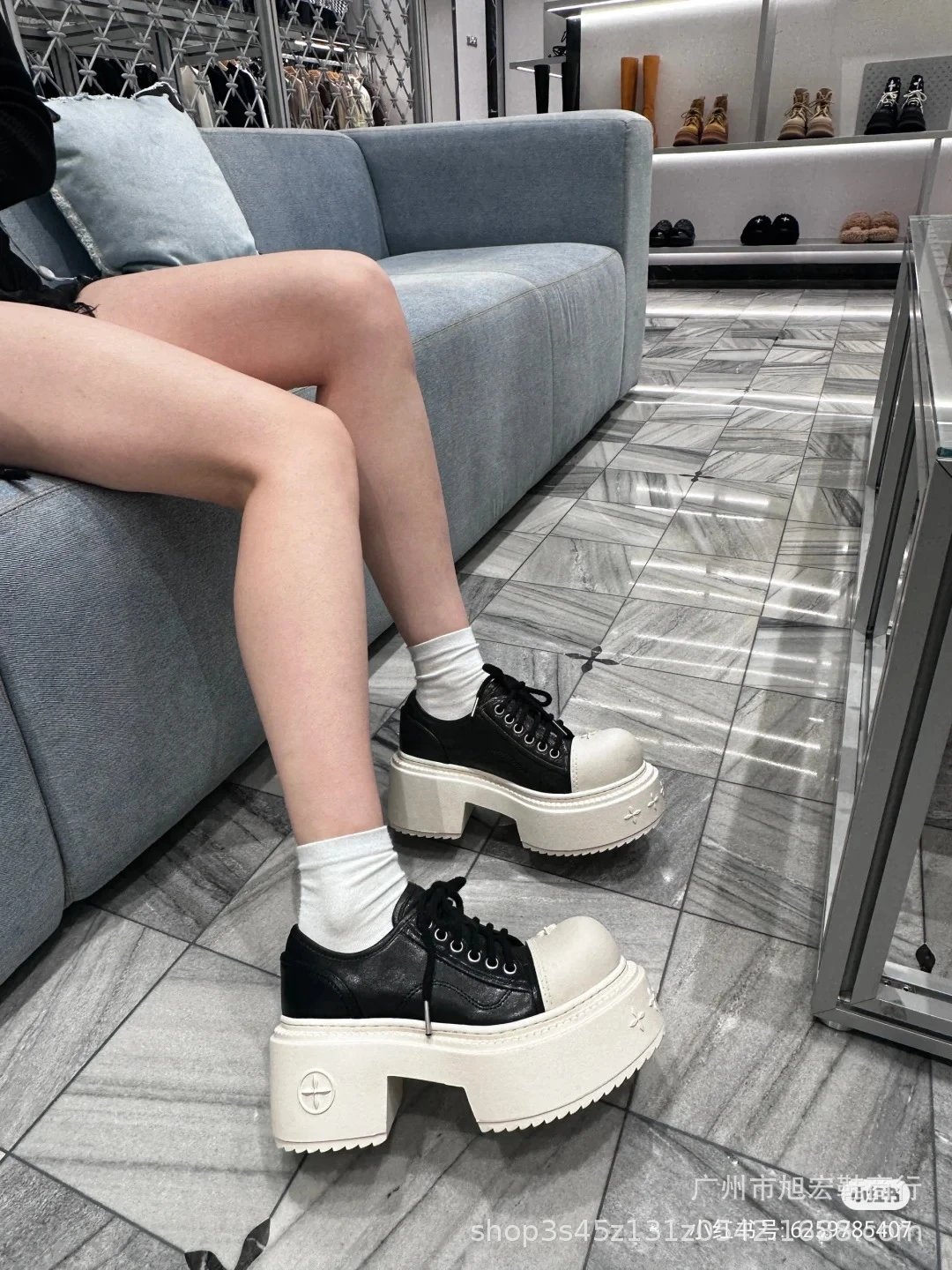 Off-White x Converse Chuck Taylor All Star Platform Chunky Sneakers Black/White - 10