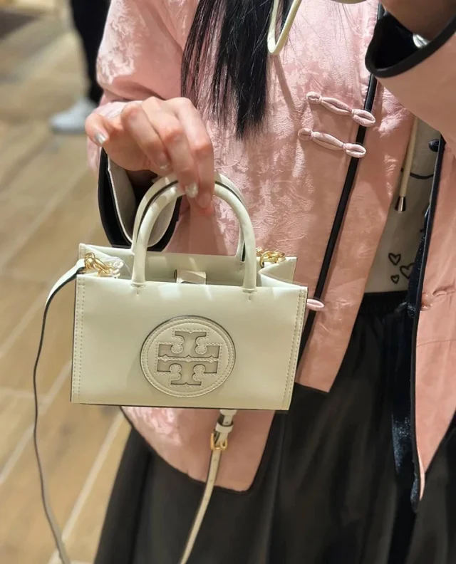 Tory Burch Handbags Double T Logo Mini Top-Handle Bag product detail image 6
