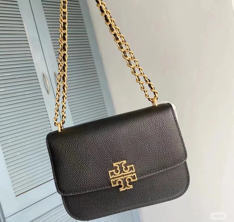Tory Burch Miller Chain Bag Camel Leather Shoulder Bag - 3
