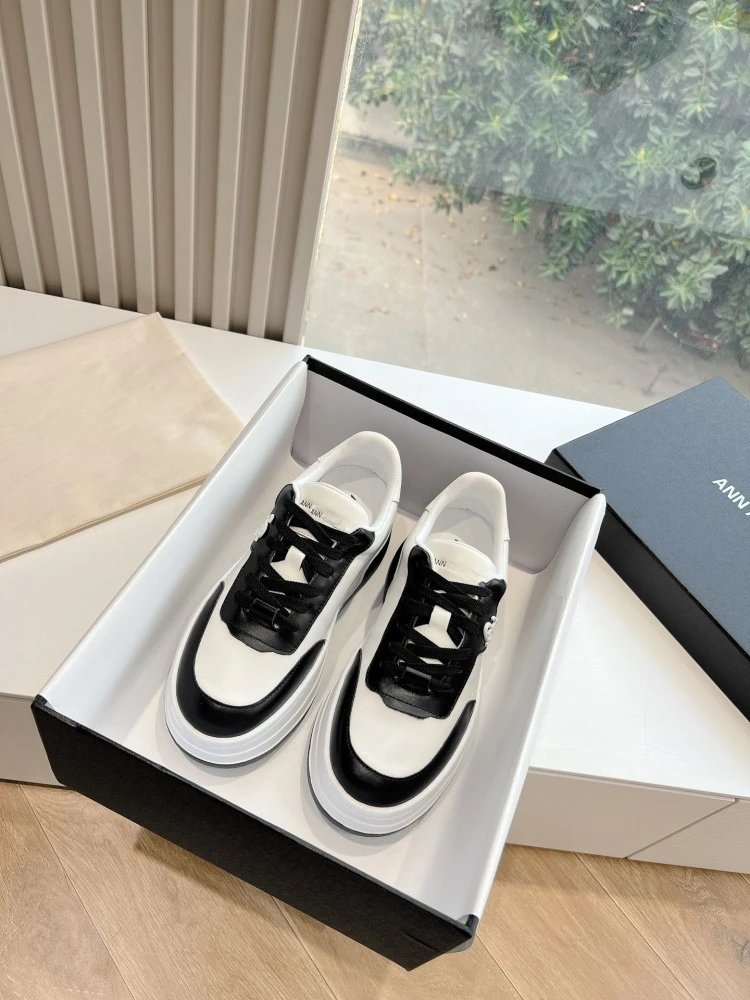 Chanel CC Logo Chunky Platform Sneakers White - 3