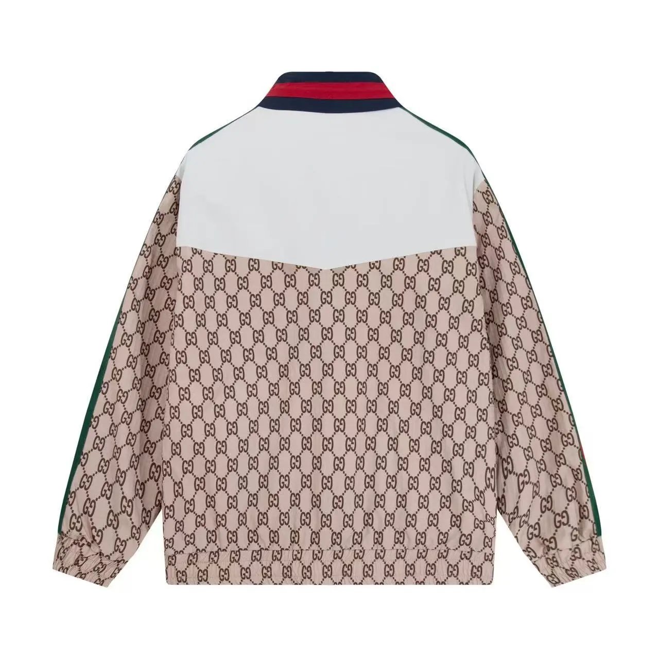 Gucci GG Monogram Windbreaker Jacket Navy and Cream - 5