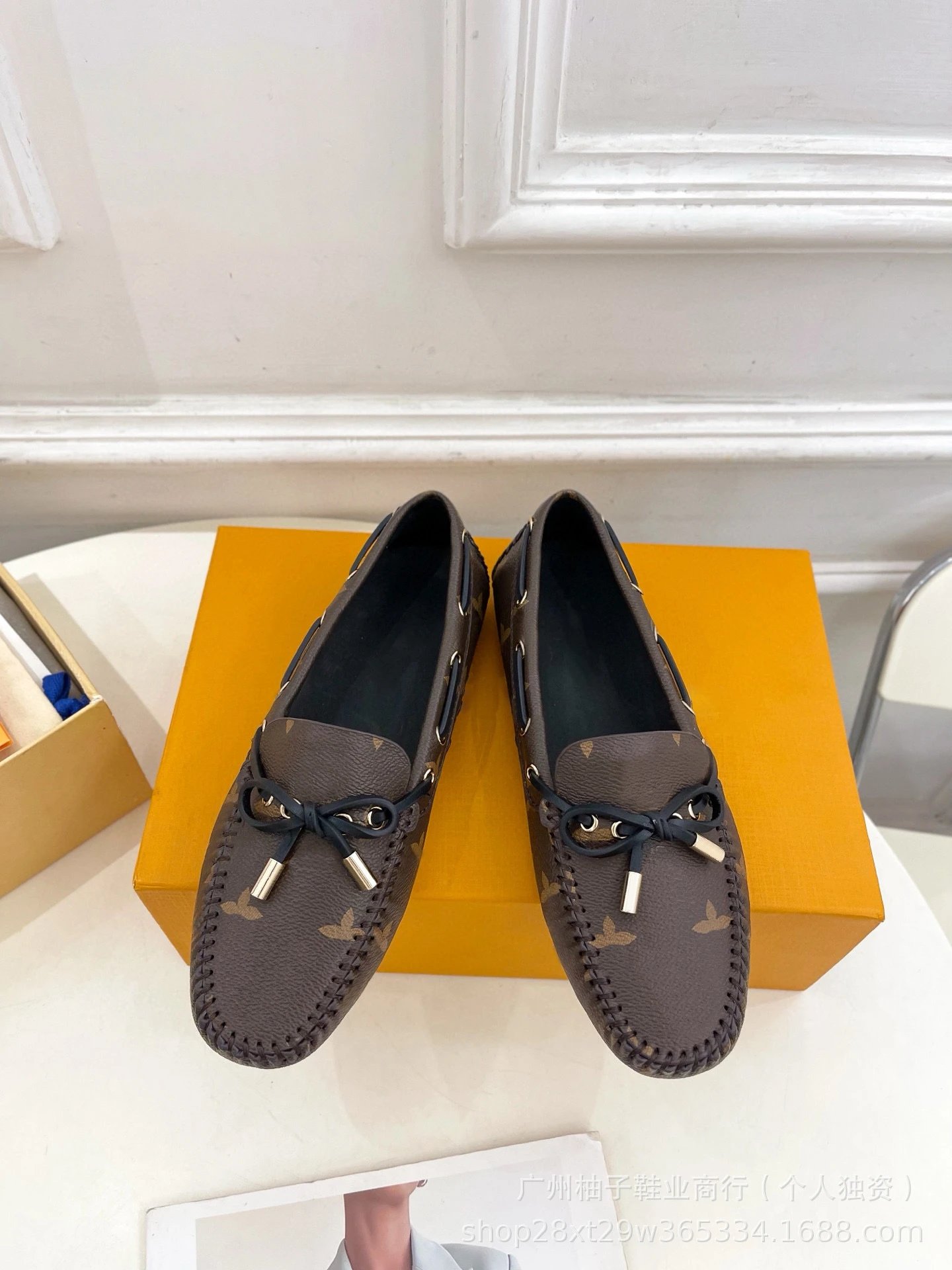 Louis Vuitton Monogram Palm Springs Loafers Beige Brown Leather Loafers - 3