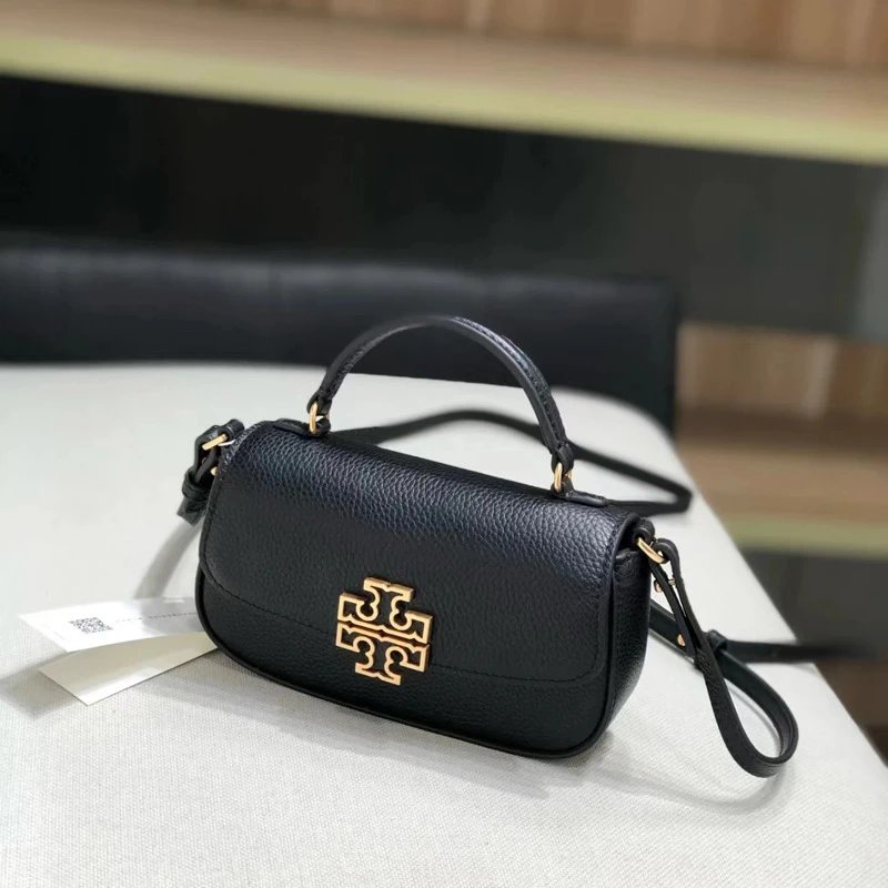 Tory Burch Crossbody Bags Pebbled Flap Top-Handle Bag image 3