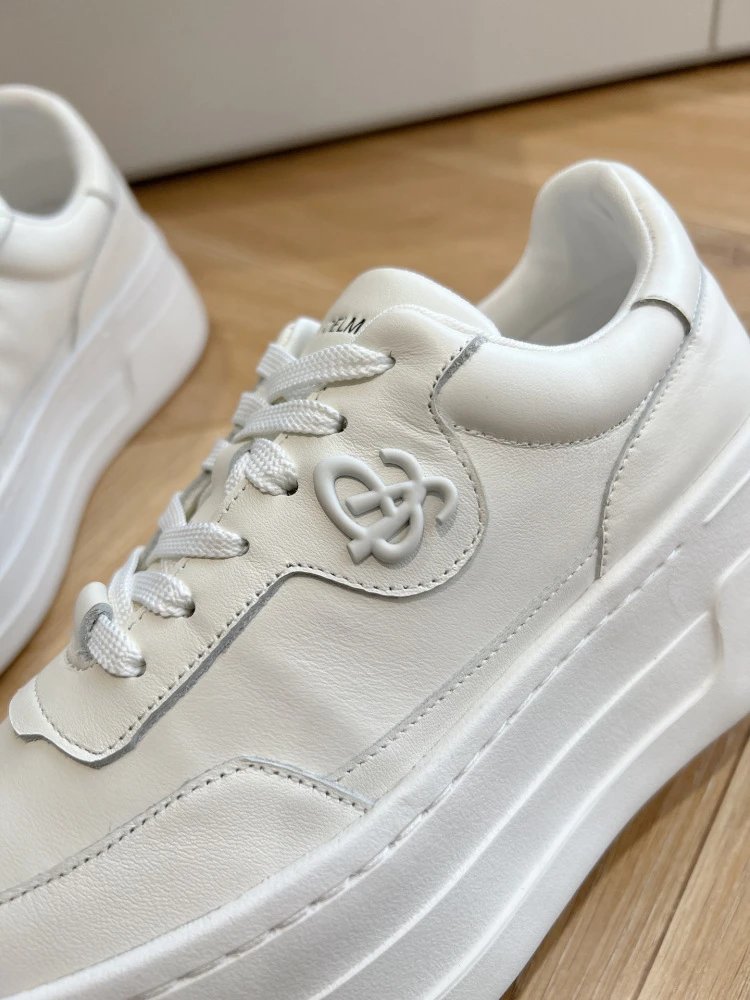 Chanel CC Logo Chunky Platform Sneakers White - 22