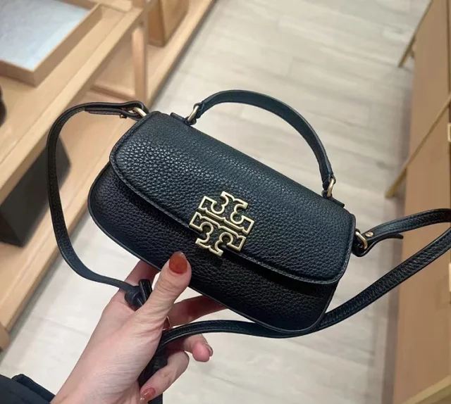 Tory Burch Crossbody Bags Pebbled Flap Top-Handle Bag product detail image 12