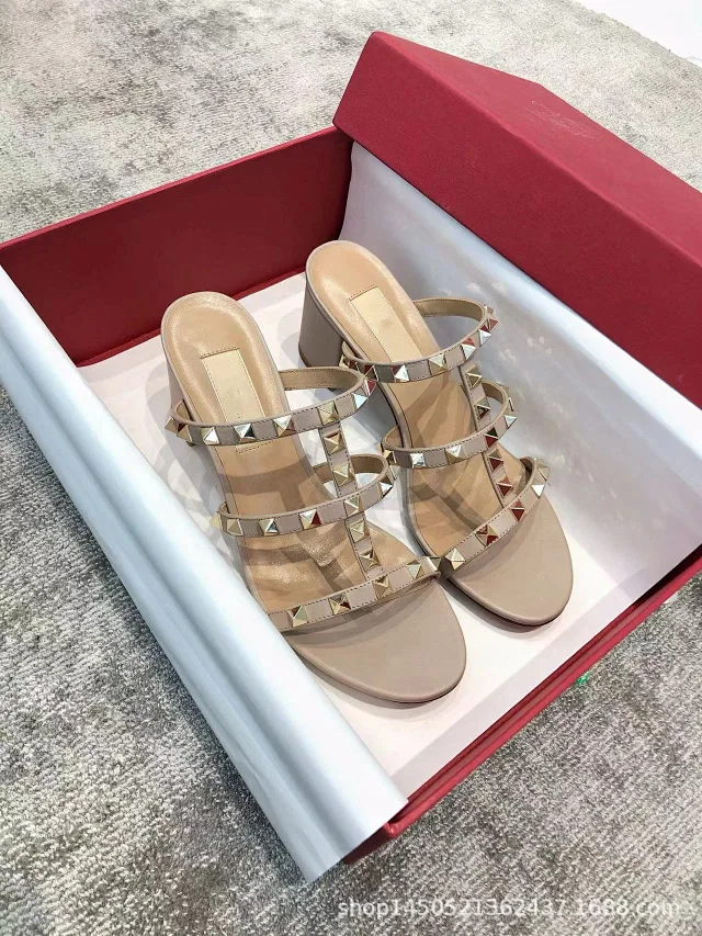 Unbranded Sandals Studded multi-strap open-toe slide product detail image 9