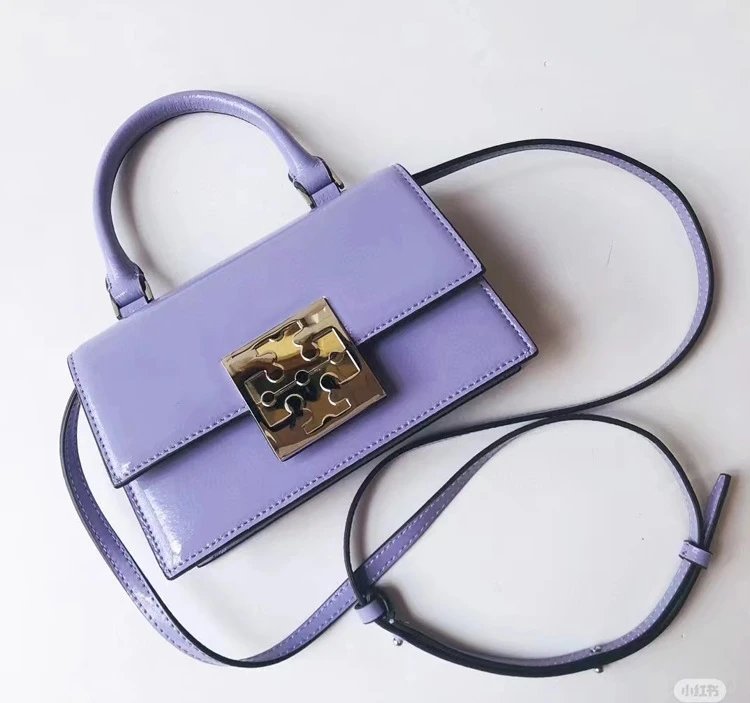 Tory Burch Miller Mini Croc-Embossed Black Shoulder Bag - 10