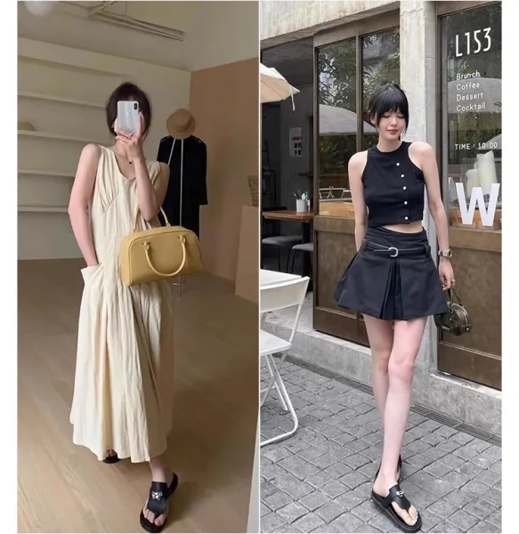 Hermès Oran Flip-Flop Black Sandals - 5