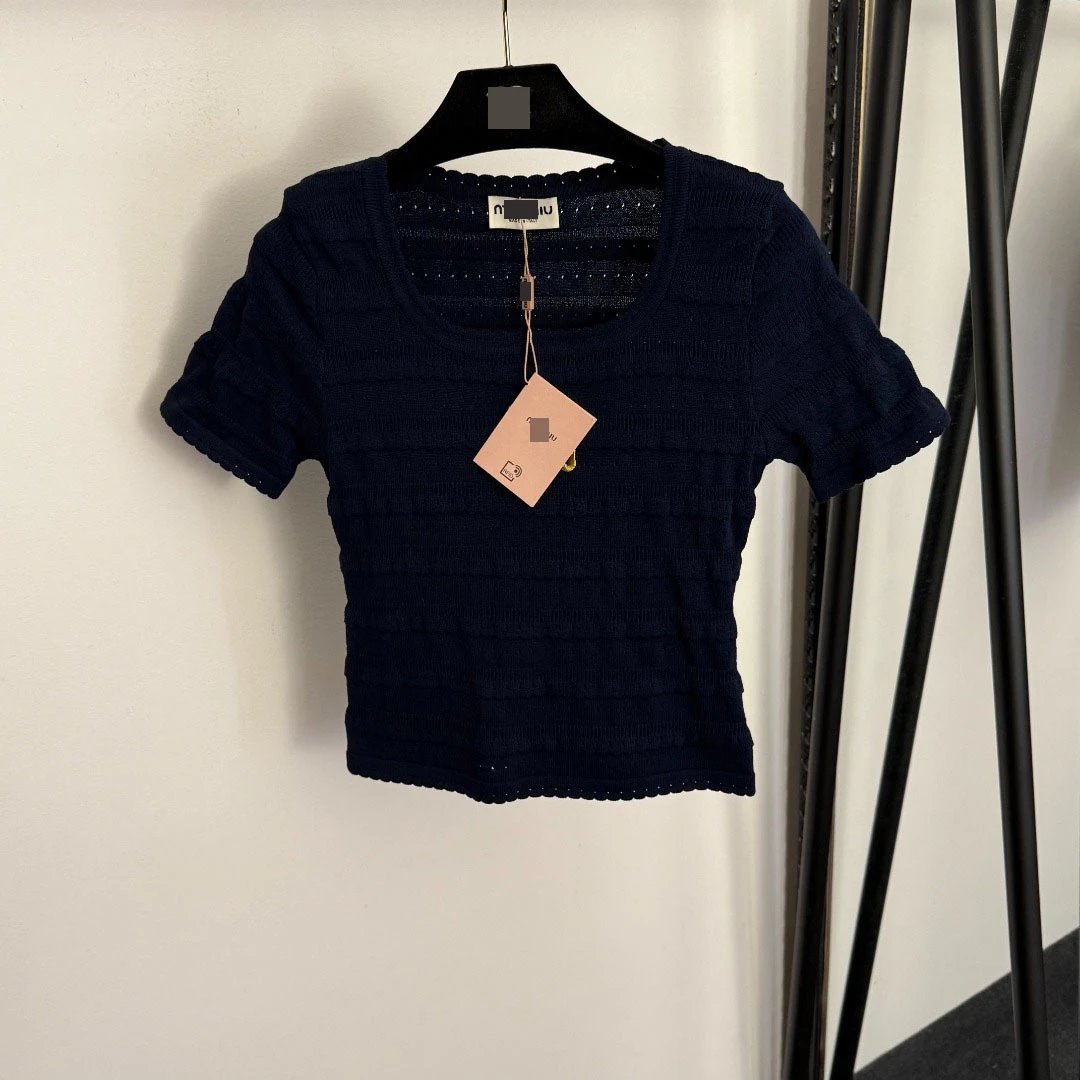 Miu Miu Knit Cropped Top White - 4