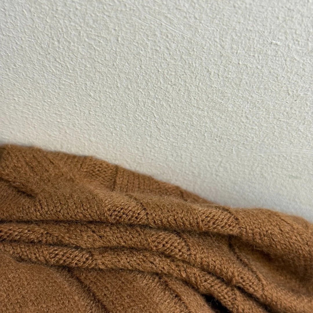 Ralph Lauren Cable Knit Polo Shirt Camel Brown - 11