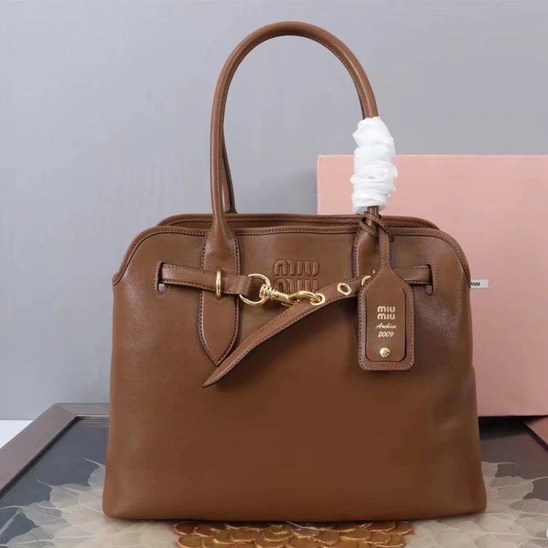 Miu Handbags Buckle-Detail Tote Bag image 1