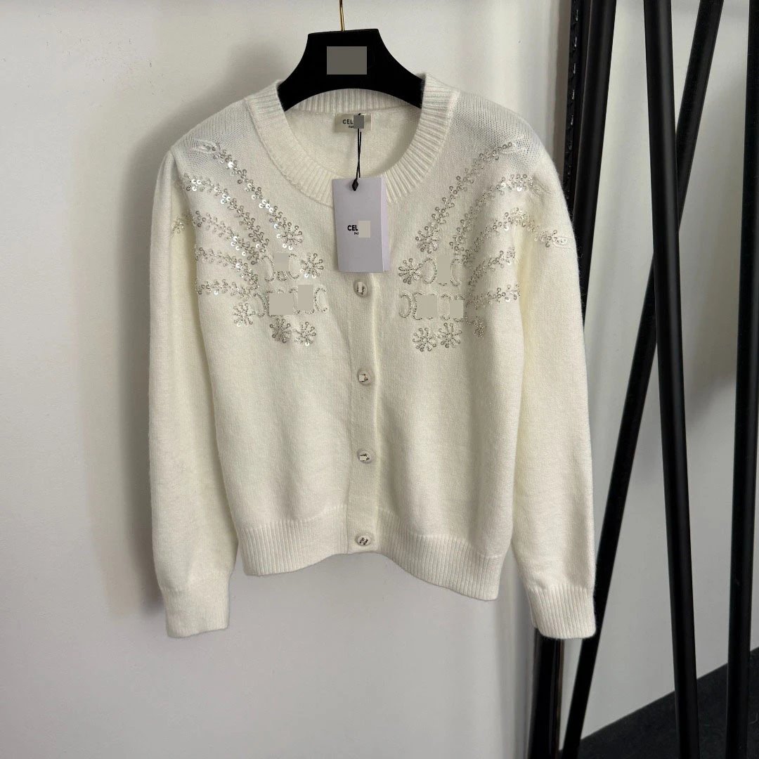 Celine Embroidered Red Cardigan - 6