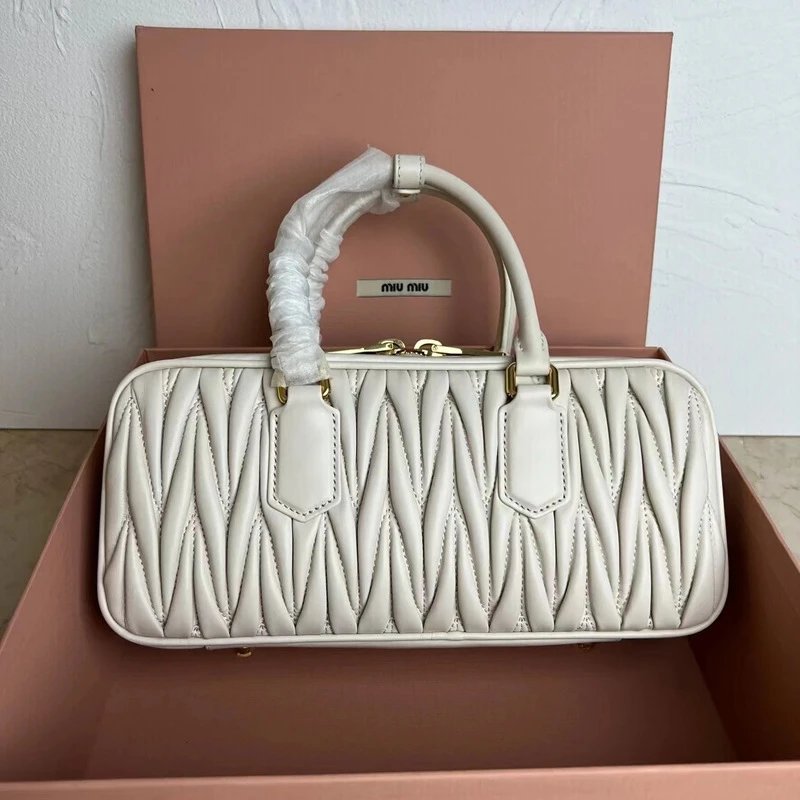 Miu Handbags Matelassé Bowling Bag image 2