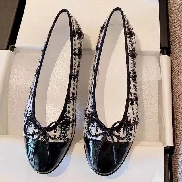 Chanel Leather Shoes Bow Ballet Flats product detail image 16