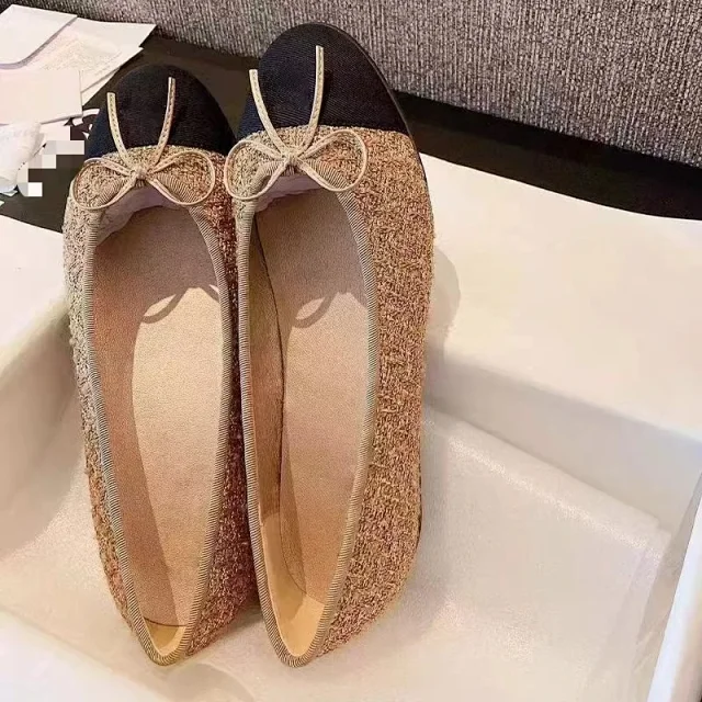 Chanel Leather Shoes Bow Ballet Flats product detail image 24
