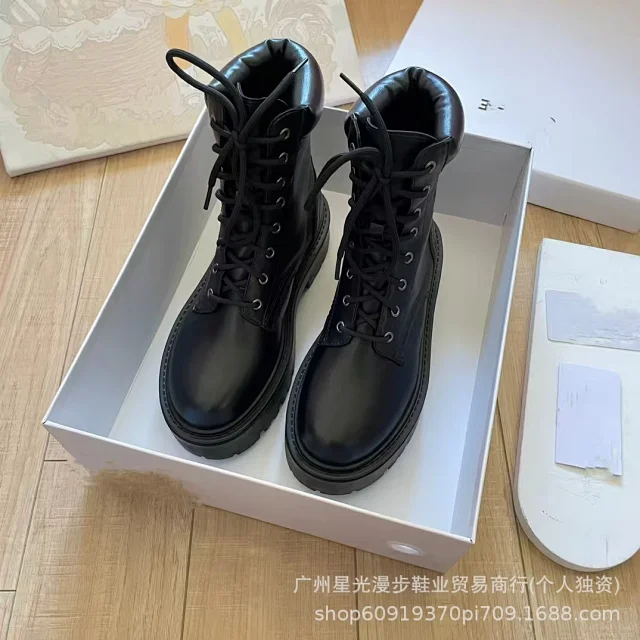 Unbranded Boots Lace-Up Platform Combat product detail image 2