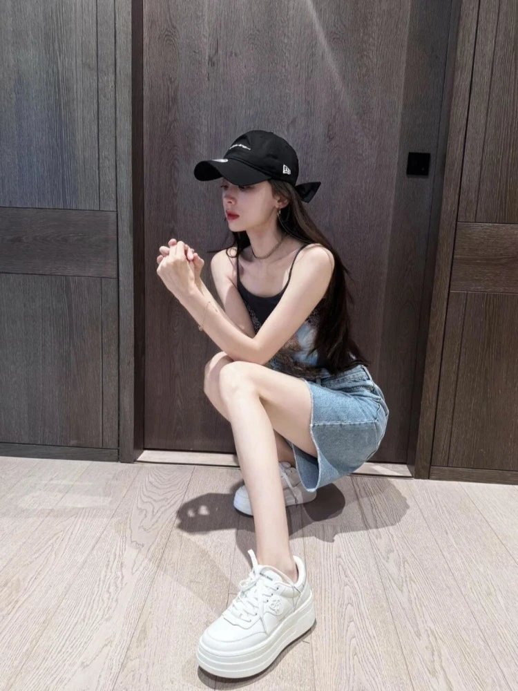 Chanel CC Logo Chunky Platform Sneakers White - 12