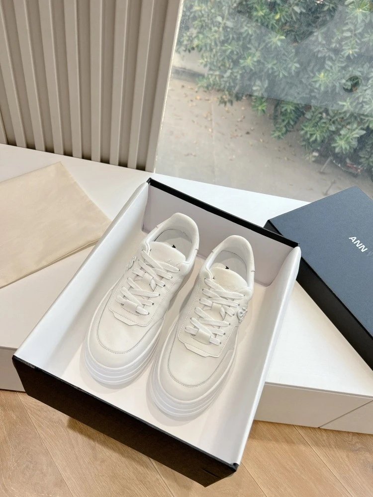 Chanel CC Logo Chunky Platform Sneakers White - 15