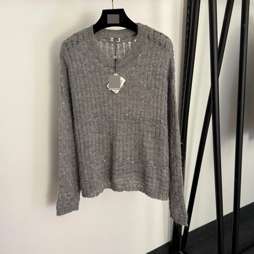 LCNE Ribbed Knit Sweater Beige Sweater - 4