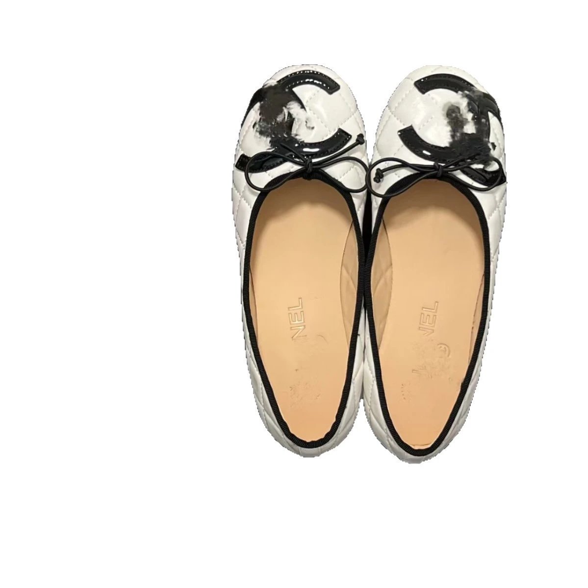 Chanel Casual Shoes Quilted Bow Ballet Flats with Double-C Logo Appliqué image 5