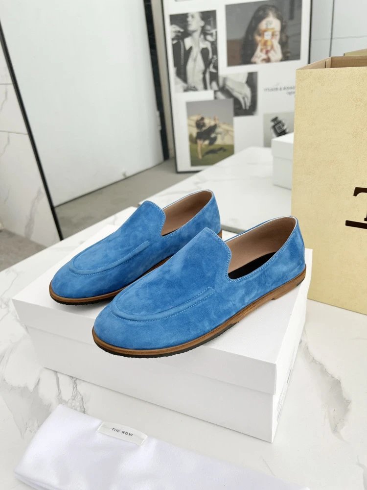 R Brand Suede Loafer Black Casual Shoes - 27