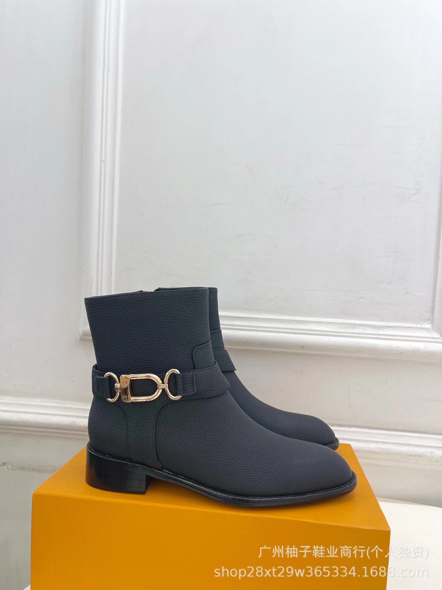 Loewe Anagram Buckle Knee Boots Black - 4