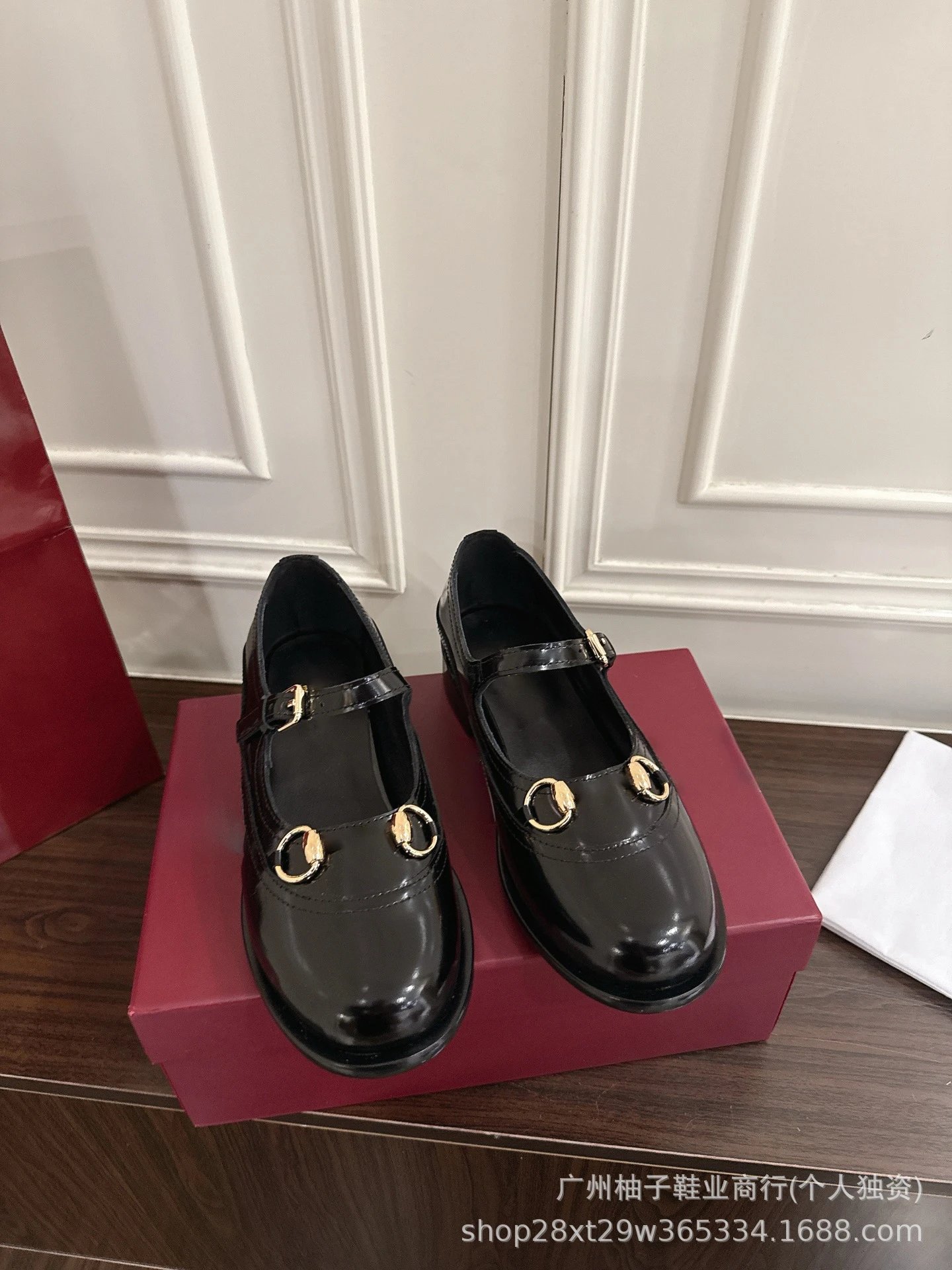 Gucci Horsebit Mary Jane Black Leather Shoes - 10