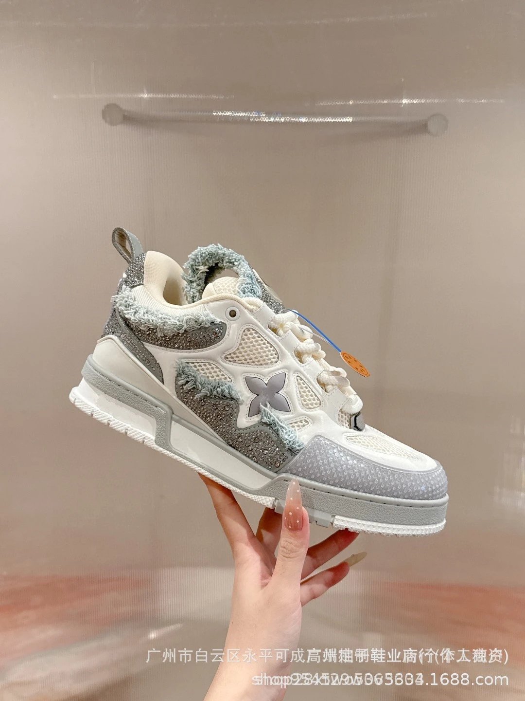 Off-White x Louis Vuitton Archlight Black Mesh Sneakers - 2
