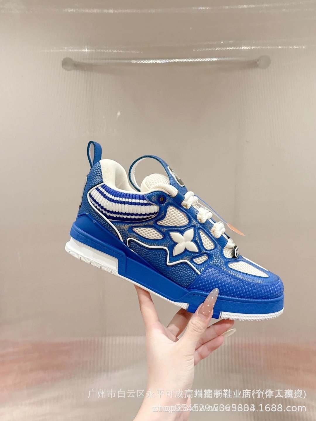 Off-White x Louis Vuitton Archlight Black Mesh Sneakers - 5