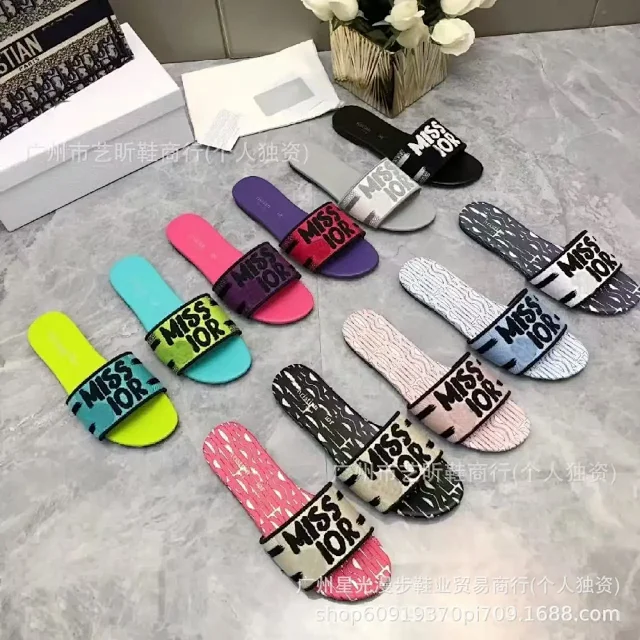 Dior Slippers Miss Embroidered Slide product detail image 1