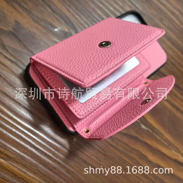 Unbranded Phone Cases Wallet Folio Case with Card Slots and Detachable Wrist Strap product detail image 4