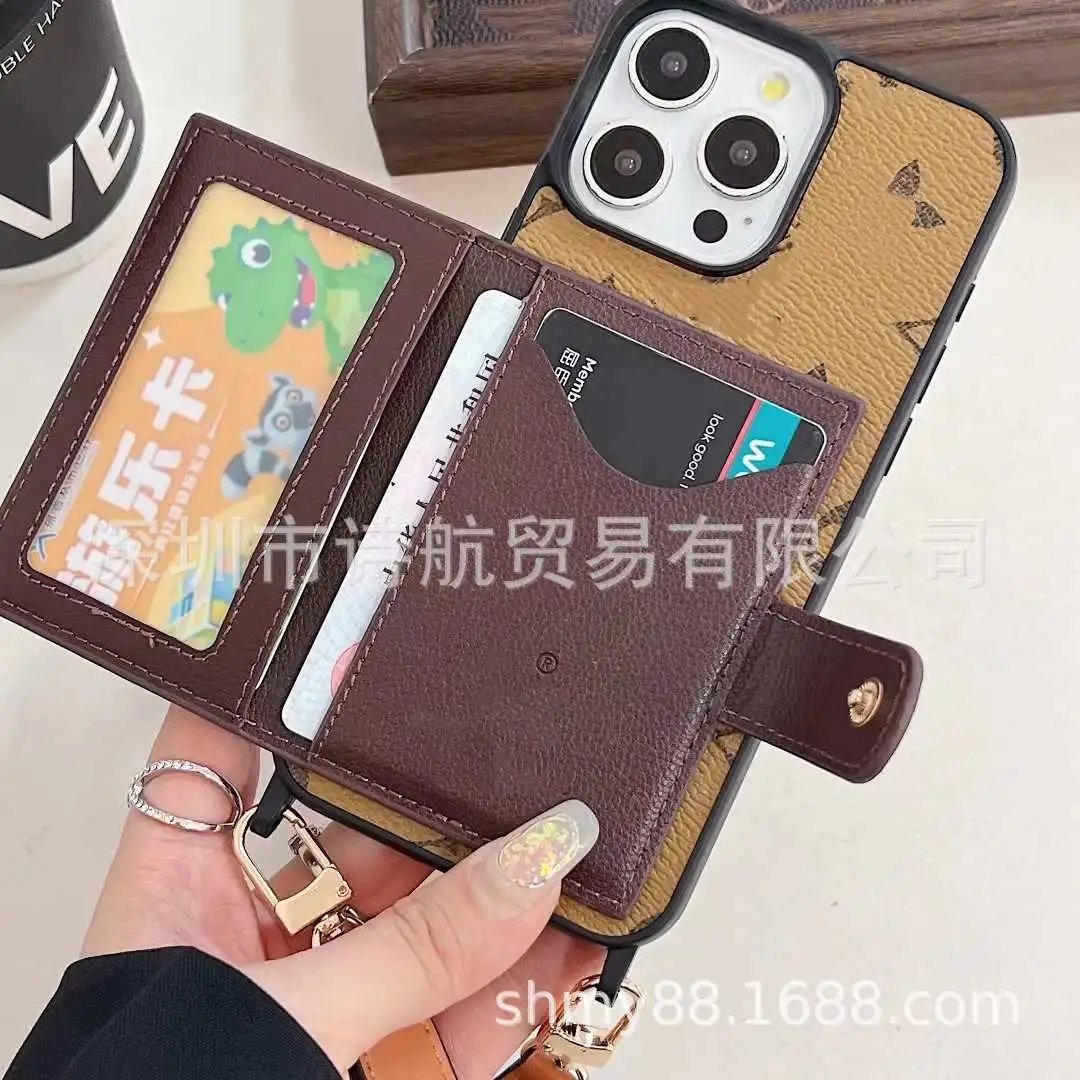 Unbranded Phone Cases Crossbody Strap Wallet Case image 5